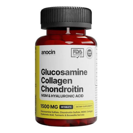 Anocin Glucosamine Chondroitin MSM Kolajen Curcumin Tablet 1500 mg 30 Tablet