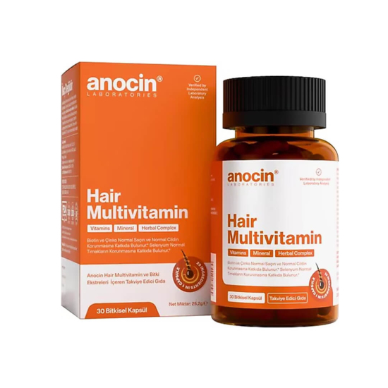 Anocin Hair Multivitamin & Mineral 30 Kapsül - 1