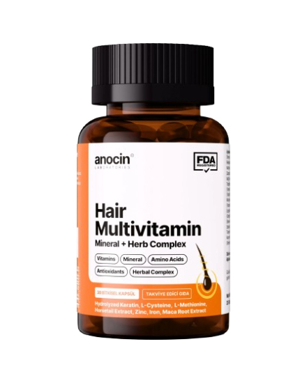 Anocin Hair Multivitamin Mineral 30 Kapsül - 1