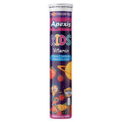 Apexis Kids Vitamin Ahududu ve Çilek Aromalı 22 Efervesan Tablet - Apexis