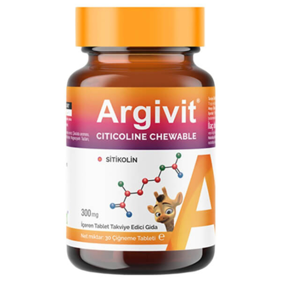  Argivit Citicoline Chewable Sitikolin İçeren Takviye Edici Gıda 30 Tablet - 1