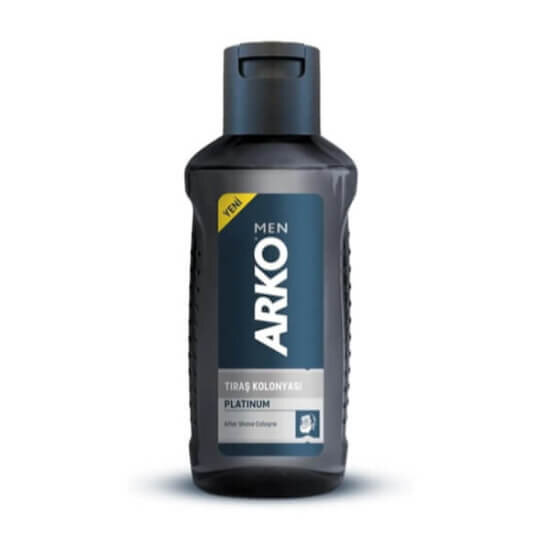 Arko Men After Shave tıraş kolonyası Platinum 255 ml şişe tıraş sonrası ferahlatıcı kolonya erkek bakım ürünü- 1