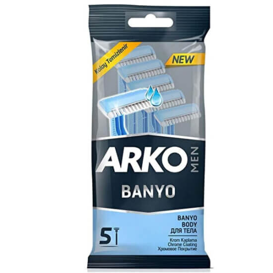 Arko Men banyo tıraş bıçağı 5 adet paket, pratik kullanım, günlük bakım için erkek tıraş ürünü- 1