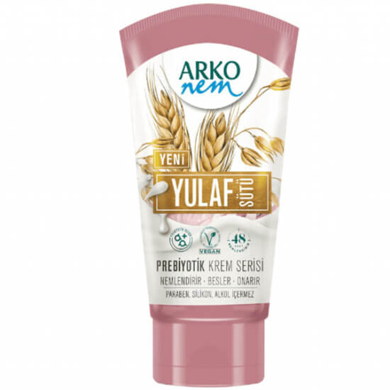 Arko Nem Prebiyotik Krem Yulaf Sütü 60 ml nem destekli besleyici onarıcı bakım kremi paraben ve silikon içermez- 1