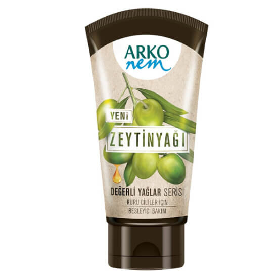 Arko Nem Zeytinyağlı Krem 60 ml Yeni Değerli Yağlar Serisi K vitamini zengin zeytinyağı içerikli kuru ciltler- 1