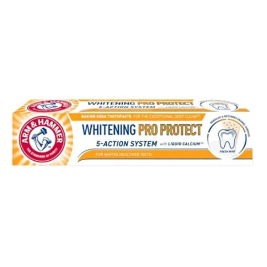 Arm & Hammer Whitening Pro Protect Fresh Mint diş macunu 75 ml sodyum bikarbonatlı beyazlatıcı koruyucu tüp- 1
