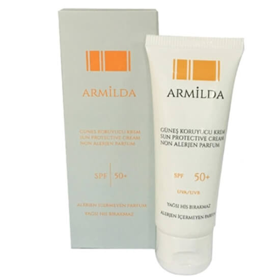 Armilda Güneş Koruyucu Krem SPF50 75 ml tüm ciltler için nem destekli UVA UVB koruma yatıştırıcı onarıcı antioksidan- 1