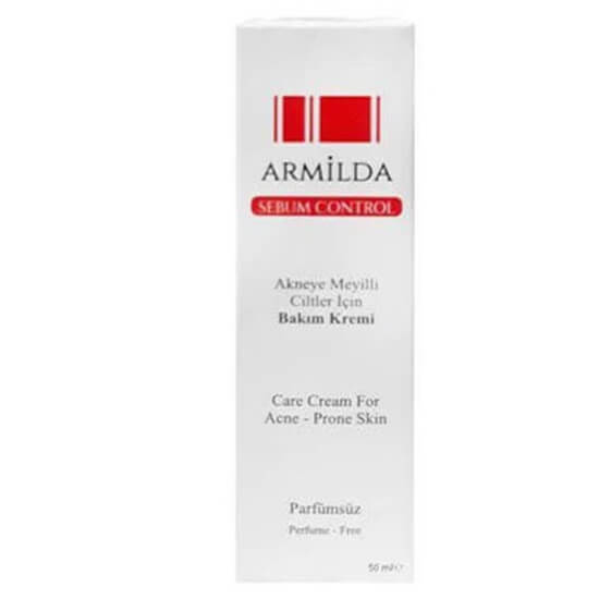 Armilda Sebum Control bakım kremi 50 ml, akneye meyilli ciltler için sebum dengeleyici, mat görünüm, pürüzsüzleştirici- 1