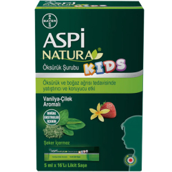 Aspinatura - Aspinatura Kids Şurup Vanilya Çilek 16 Likit Saşe Aspinatura - Aspinatura Kids Şurup Vanilya Çilek 16 Likit Saşe