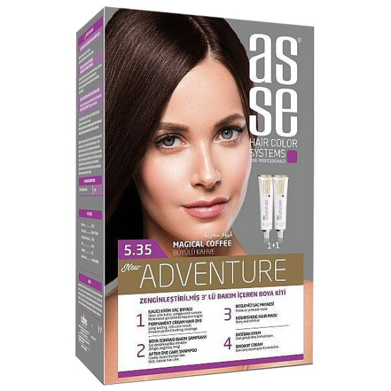 Asse Hair Color System Saç Boyası Çikolata Kahve No: 6.35 - 1