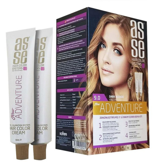 Asse Hair Color System Saç Boyası Koyu Sarı No: 9.00 - 1