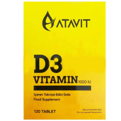 Atavit D3 Vitamin 1000 IU 120 Tablet - Atavit