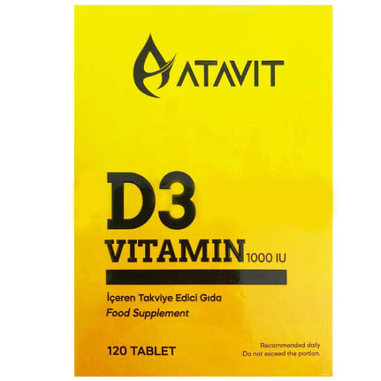  Atavit D3 Vitamin 1000 IU 120 Tablet - 1