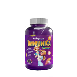 Athyras Pharma Immunica Gummy Kolostrum Beta Glukan Kara Mürver 60 Çiğnenebilir Form - Athyras Pharma