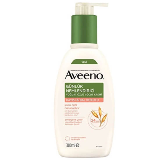 Aveeno Günlük Nemlendirici Vücut Kremi 300 ml parfümsüz prebiyotik yulaflı Avena Sativa gliserin dimetikon içerir- 1
