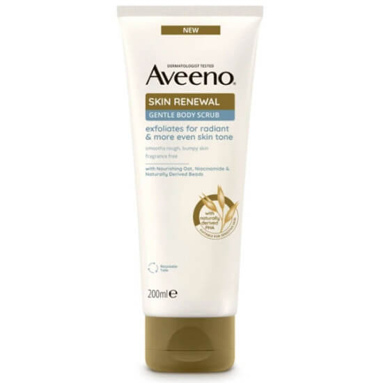 Aveeno Renewal Vücut Peelingi 200 ml tüp ambalaj prebiyotik yulaf PHA niasinamid içeren vücut peelingi- 1
