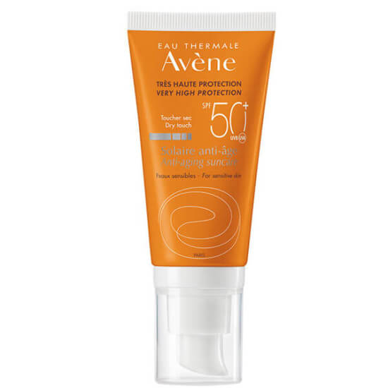 Avene Anti Age Solaire SPF 50 50 ml yaşlanma karşıtı güneş kremi, suya dayanıklı UVA UVB koruma, Avene Termal Su- 1