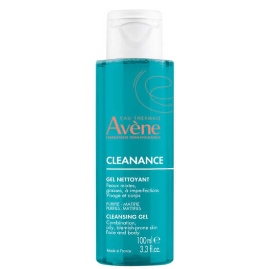Avene Cleanance Gel Nettoyant 100 ml yüz temizleme jeli, yağlı ve akneye eğilimli ciltler için nazik arındırıcı- 1