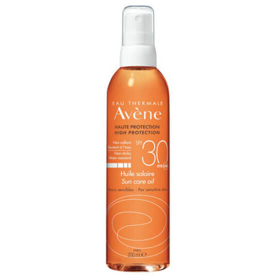 Avène Sun Care Oil SPF 30 200 ml bronzlaştırıcı güneş yağı hassas ciltler için suya dayanıklı UVA UVB geniş koruma- 1