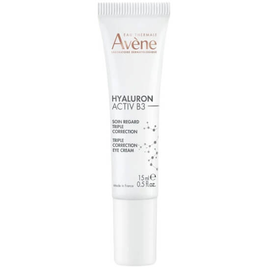 Avene Hyaluron Activ B3 göz çevresi jel-krem 15 ml, hyaluronik asit ve %6 niasinamid içeren koku içermeyen bakım- 1