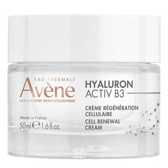 Avène Hyaluron Activ B3 krem 50 ml cam kavanoz, %0,2 saf hyaluronik asit ve %6 niasinamid içeren bakım kremi- 1