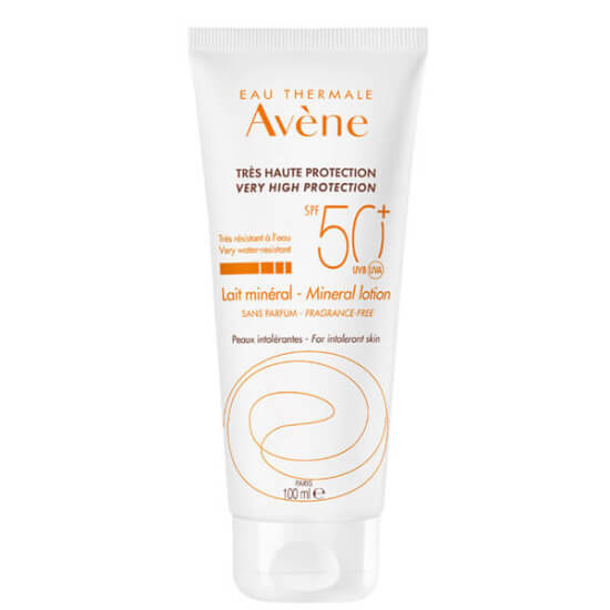Avene Lait Mineral Lotion SPF 50 100 ml mineralli güneş losyonu hassas cilt UVA UVB suya dayanıklı parfümsüz- 1