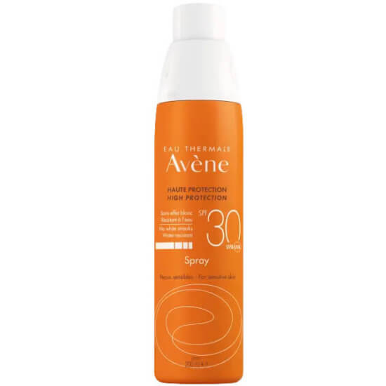 Avene Sunscreen Spray SPF 30 200 ml hassas ciltler için güneş koruyucu sprey suya dayanıklı iz bırakmayan göz yakmayan- 1