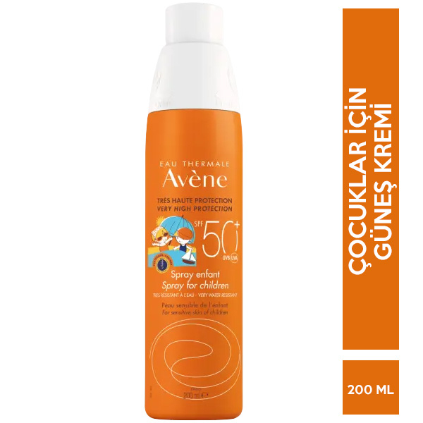 Avene Spray For Children Spf 50 200 ML Çocuklar için Güneş Kremi