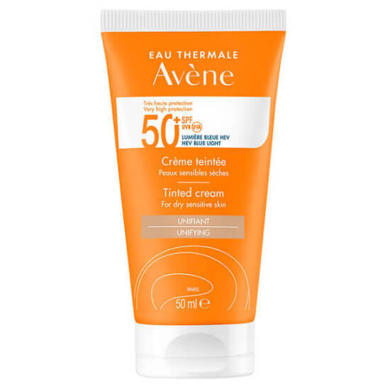 Avene Creme Teintee SPF 50 renkli güneş kremi 50 ml kuru ciltler için çok yüksek UVA UVB koruma suya dayanıklı- 1