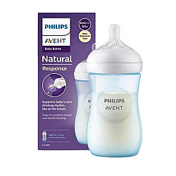 Avent Natural Response Doğal Tepkili PP Mavi Biberon 1+ Ay 260 ml - Philips Avent