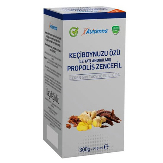 Avicenna Keçiboynuzu Özü ile Tatlandırılmış Propolis Zencefil 300 gr - 1