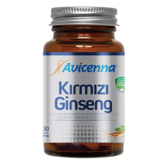 Avicenna Kırmızı Ginseng 130 tablet 1020 mg ginseng kökü, 250 mg ginkgo ekstresi, arı sütü içeren gıda takviyesi- 1