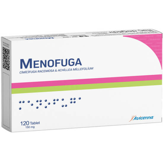 Avicenna Menofuga 120 Tablet bitkisel takviye kutusu 100 mg civanperçemi ekstresi 50 mg simisifuga ekstresi- 1