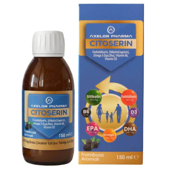  Axelon Citoserin Frambuaz Aromalı Sıvı Şurup 150 ml - 1