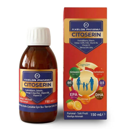  Axelon Citoserin Portakal Aromalı Sıvı Şurup 150 ml - 1