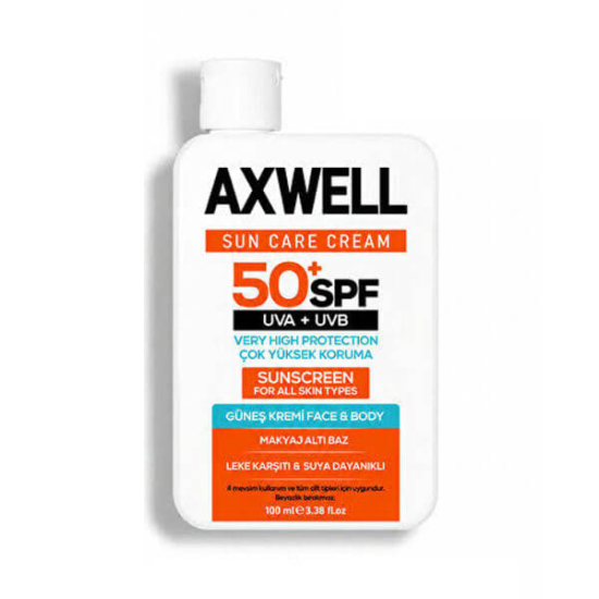  Axwell Sun Care Cream Güneş Kremi SPF50+ 100 ml - 1