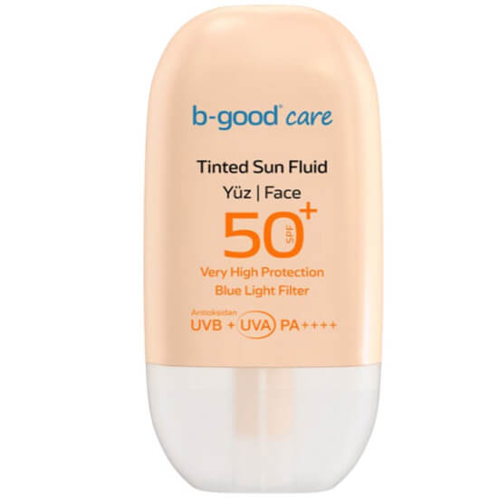 B Good Care renkli güneş kremi SPF50+ 50 ml, hafif ince yapılı, UVA UVB yüksek koruma, her cilt tipi- 1