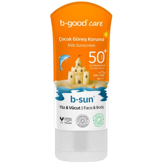 B Good Kids güneş koruma kremi SPF50 150 ml çocuklar için yüz ve vücut kullanımı hassas ciltlere yüksek koruma- 1