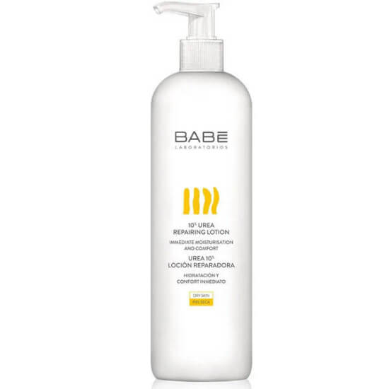 Babe %10 Urea Repairing Lotion 500 ml vücut losyonu, %10 üreli onarıcı nemlendirici, kuru hassas ciltler için- 1
