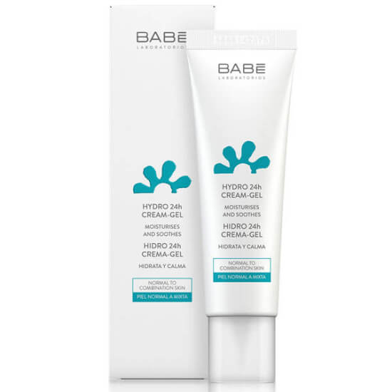 Babe Hydro 24h Cream Gel 50 ml su bazlı nemlendirici jel krem, normal karma ciltler için 24 saat nem, hızlı emilim- 1