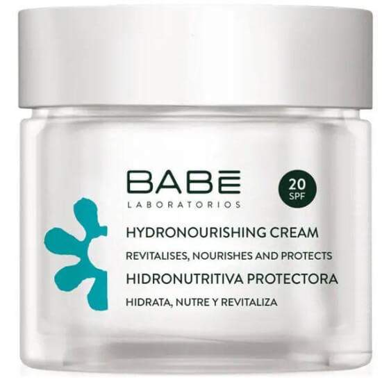 Babe Hydronourishing Cream SPF 20 50 ml nemlendirici yüz kremi, hyaluronik asit ve E vitamini, UVA UVB koruma- 1