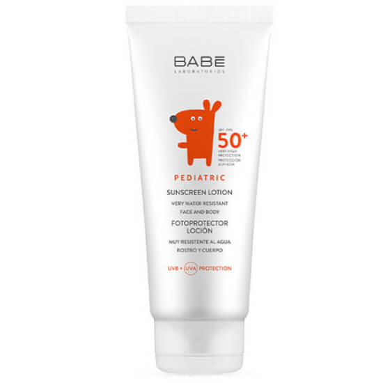Babe Pediatrik Sunscreen Losyon SPF 50 100 ml bebek ve çocuklar için UVA UVB korumalı ultra suya dayanıklı güneş losyonu- 1