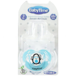 Baby Time BT139-3 Silikon Damaklı Koruma Kapaklı Emzik No: 3 - Baby Time