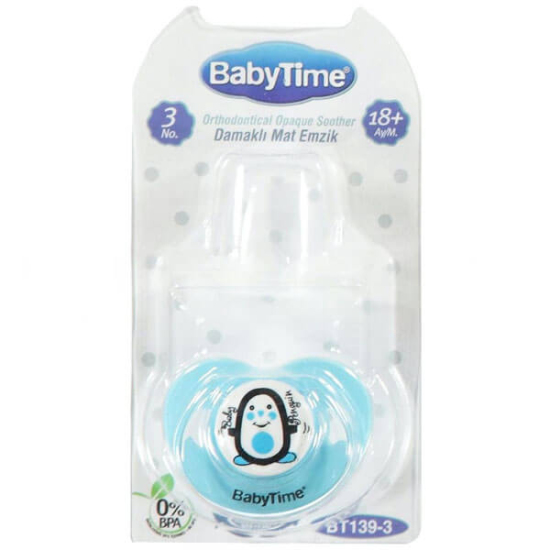 Baby Time BT139-3 Silikon Damaklı Koruma Kapaklı Emzik No: 3 - 1