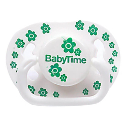 Baby Time BT144-2 Silikon Damaklı Koruma Kapaklı Akide Gövdeli Emzik No: 2 - Baby Time
