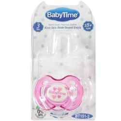 Baby Time BT151-3 Silikon Kiraz Koruyucu Kapaklı Emzik No: 3 - Baby Time