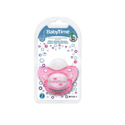 Baby Time Silikon Damaklı & Koruyucu Kapaklı Akide Gövdeli Emzik No: 1 - Baby Time
