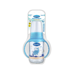 Baby Time Silikon Kiraz Uçlu Kulplu Cam Biberon 125 ml - Baby Time
