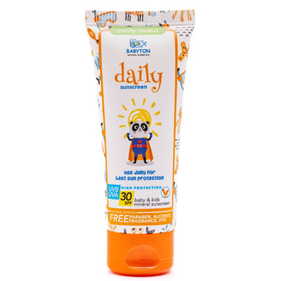 Babyton bebek ve çocuk günlük güneş koruyucu krem 50 ml etkili koruma doğal içerik tüp ambalaj- 1