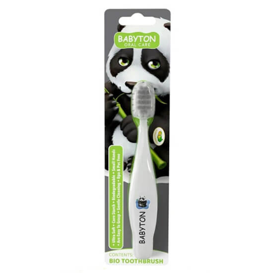  Babyton Bio Çocuk Diş Fırçası Ultra Yumuşak - Panda - 1